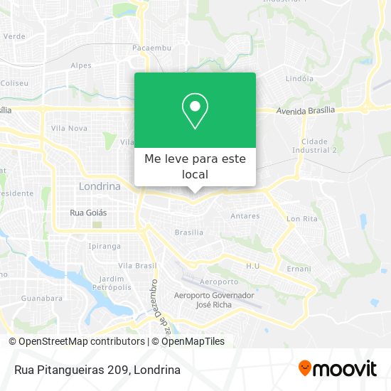 Rua Pitangueiras 209 mapa