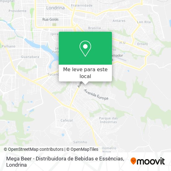 Mega Beer - Distribuidora de Bebidas e Essências mapa