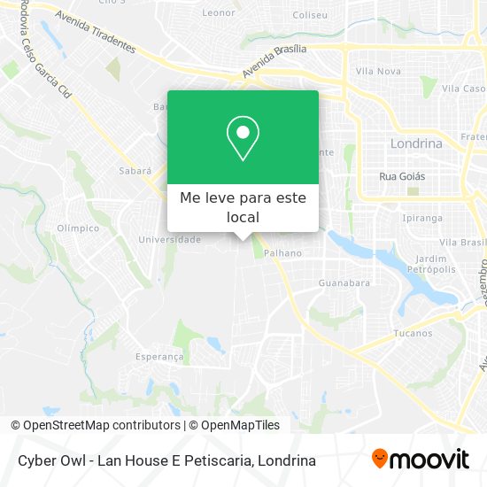Cyber Owl - Lan House E Petiscaria mapa