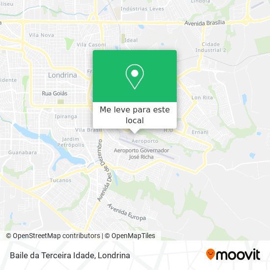 Baile da Terceira Idade mapa