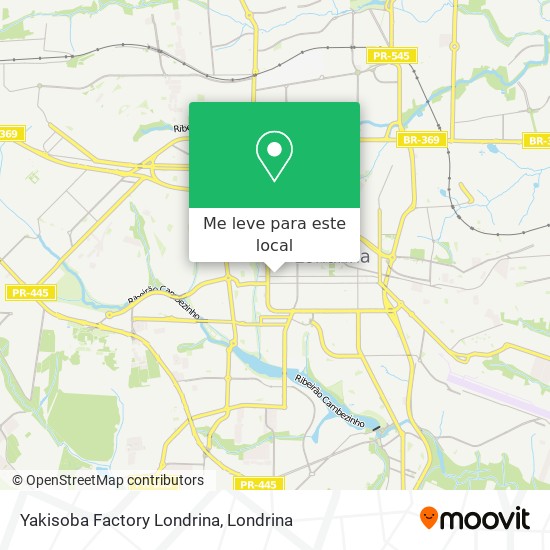 Yakisoba Factory Londrina mapa