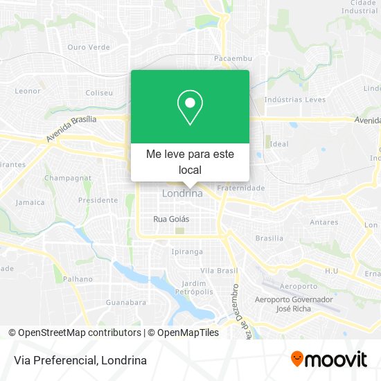 Via Preferencial mapa