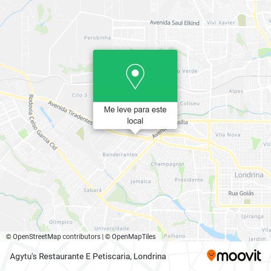 Agytu's Restaurante E Petiscaria mapa