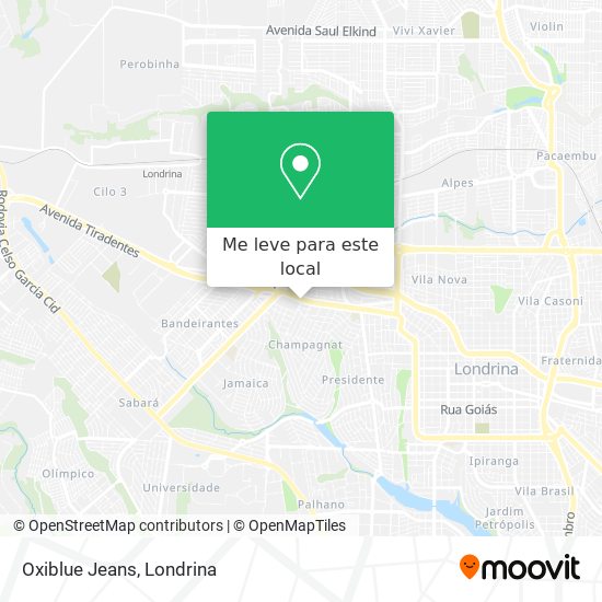 Oxiblue Jeans mapa
