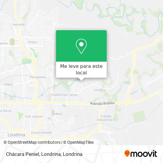 Chácara Peniel, Londrina mapa