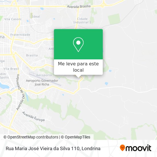 Rua Maria José Vieira da Silva 110 mapa