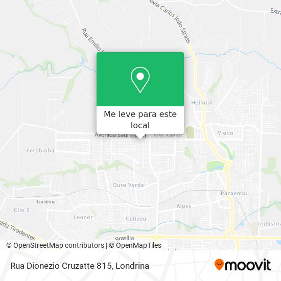 Rua Dionezio Cruzatte 815 mapa
