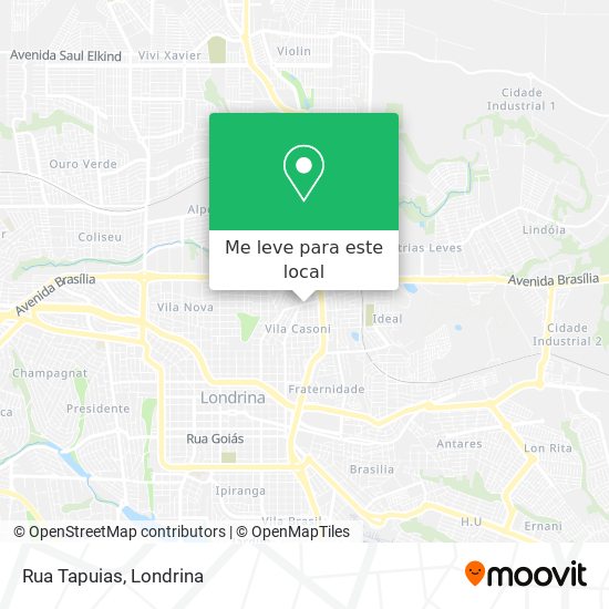 Rua Tapuias mapa
