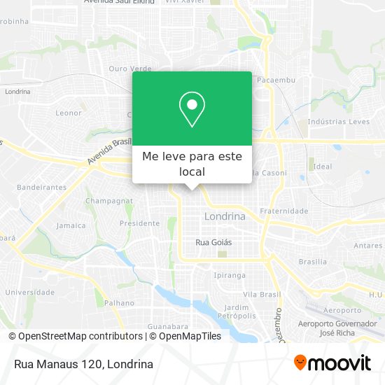Rua Manaus 120 mapa