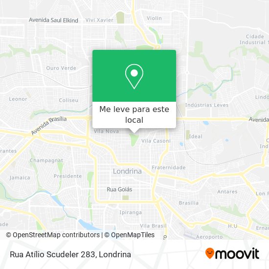 Rua Atílio Scudeler 283 mapa
