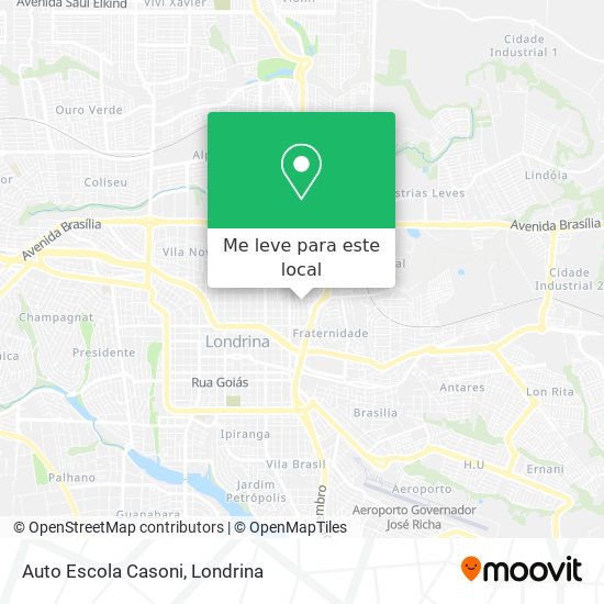 Auto Escola Casoni mapa
