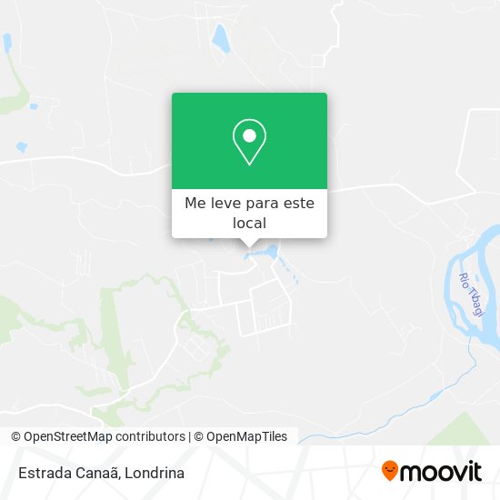 Estrada Canaã mapa