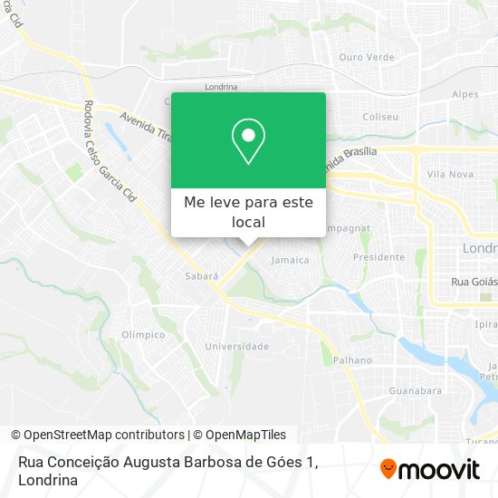 Rua Conceição Augusta Barbosa de Góes 1 mapa