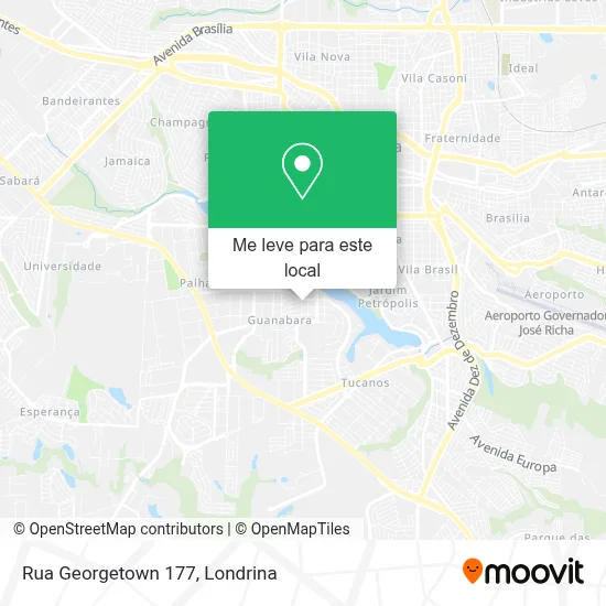 Rua Georgetown 177 mapa