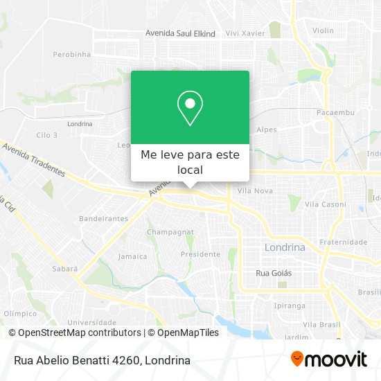Rua Abelio Benatti 4260 mapa