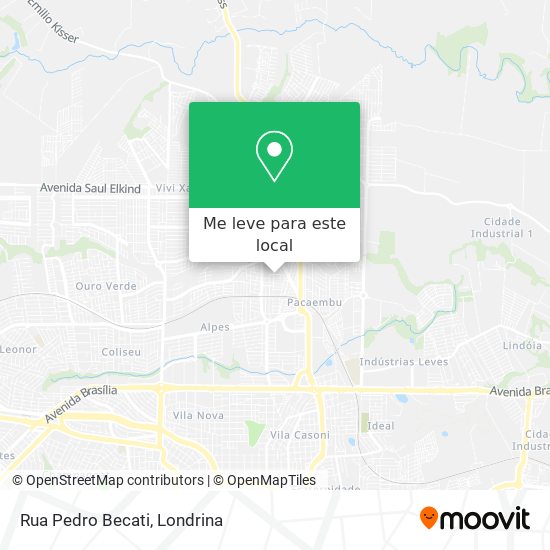 Rua Pedro Becati mapa