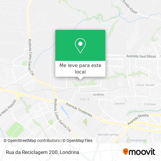 Rua da Reciclagem 200 mapa