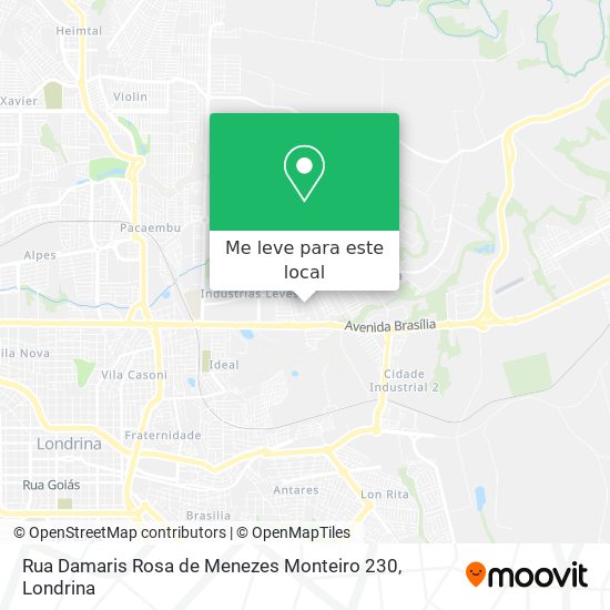 Rua Damaris Rosa de Menezes Monteiro 230 mapa