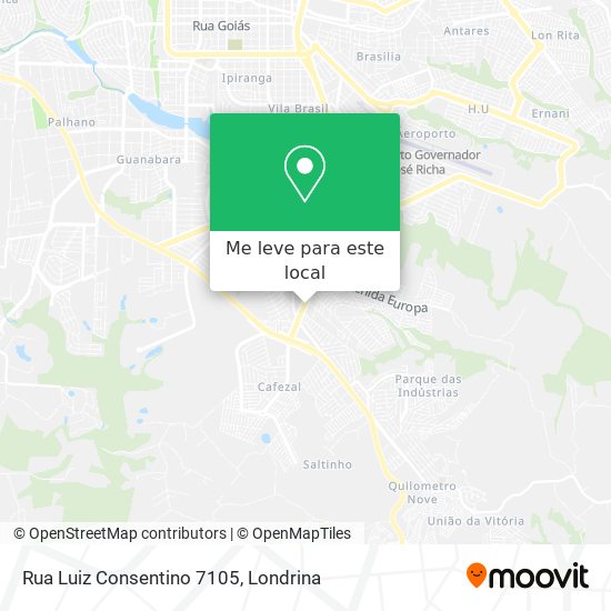 Rua Luiz Consentino 7105 mapa
