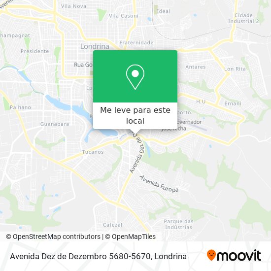 Avenida Dez de Dezembro 5680-5670 mapa