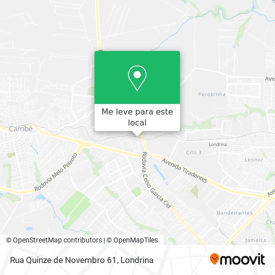 Rua Quinze de Novembro 61 mapa
