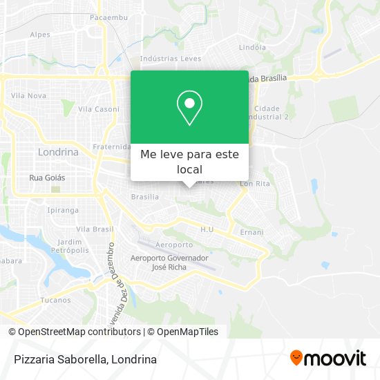 Pizzaria Saborella mapa