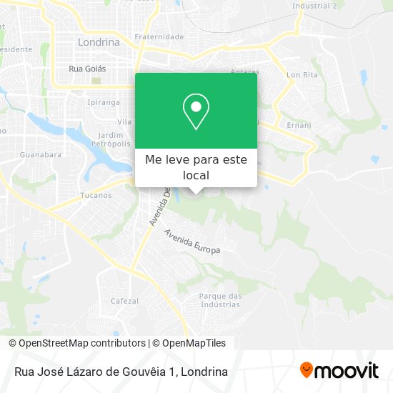 Rua José Lázaro de Gouvêia 1 mapa