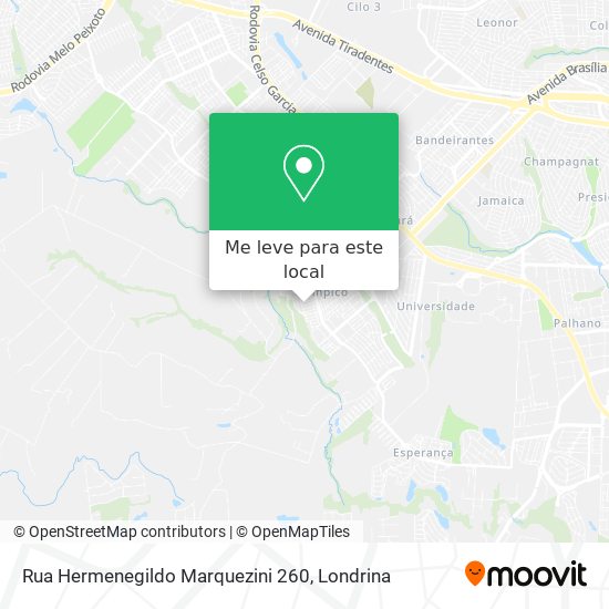 Rua Hermenegildo Marquezini 260 mapa