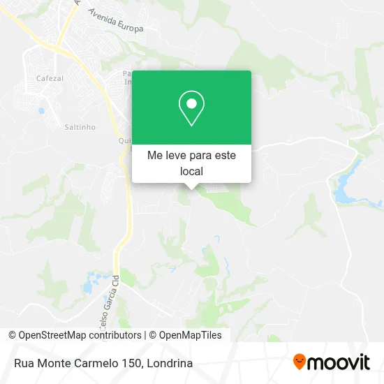 Rua Monte Carmelo 150 mapa