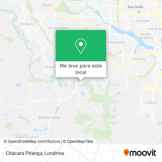 Chácara Pitanga mapa