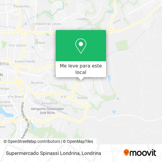 Supermercado Spinassi Londrina mapa