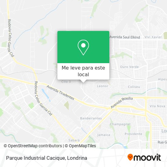 Parque Industrial Cacique mapa