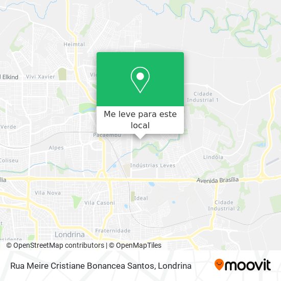 Rua Meire Cristiane Bonancea Santos mapa