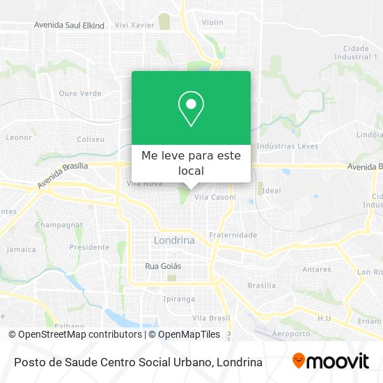 Posto de Saude Centro Social Urbano mapa