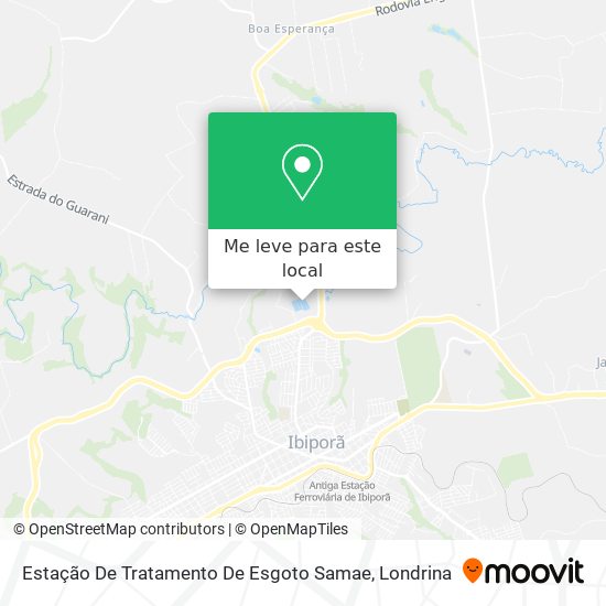 Estação De Tratamento De Esgoto Samae mapa