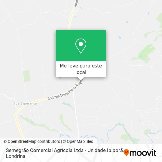 Semegrão Comercial Agrícola Ltda - Unidade Ibiporã mapa