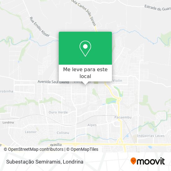 Subestação Semíramis mapa