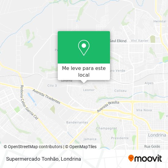 Supermercado Tonhão mapa