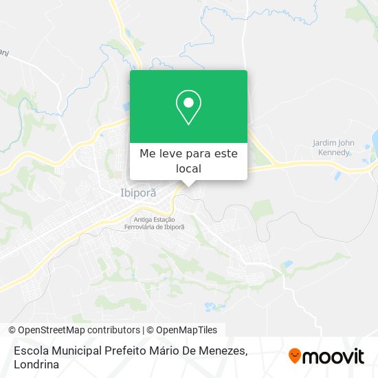Escola Municipal Prefeito Mário De Menezes mapa