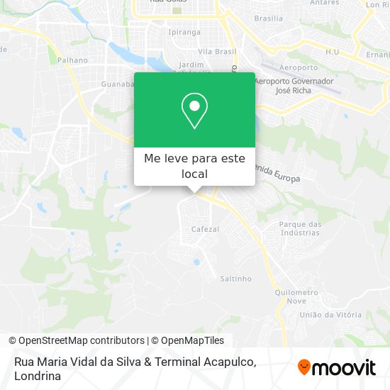 Rua Maria Vidal da Silva & Terminal Acapulco mapa