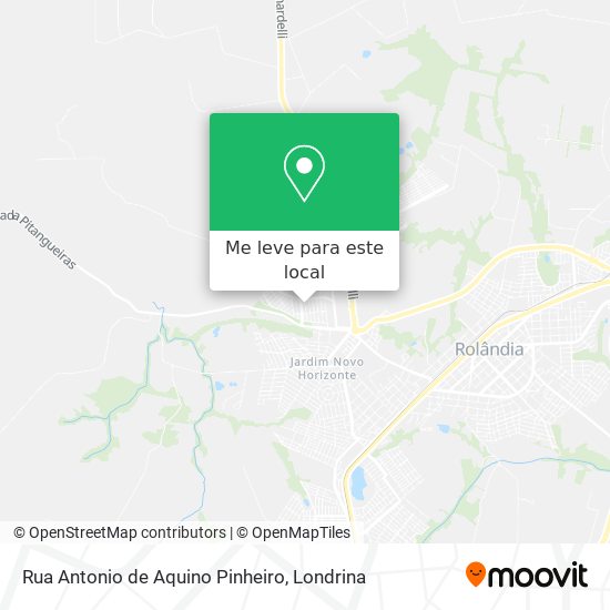Rua Antonio de Aquino Pinheiro mapa