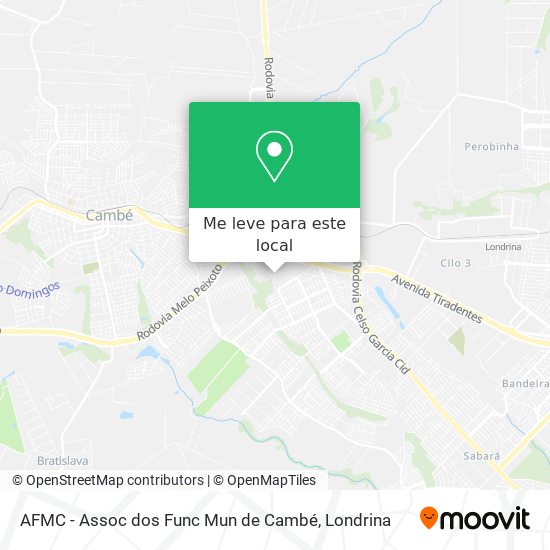 AFMC - Assoc dos Func Mun de Cambé mapa