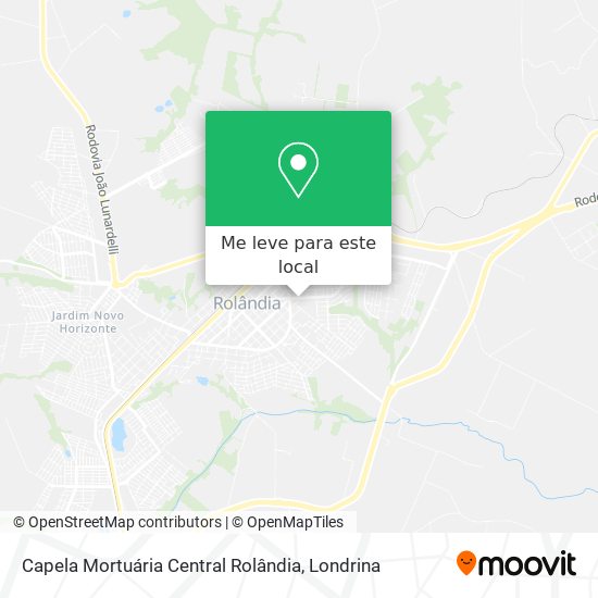 Capela Mortuária Central Rolândia mapa
