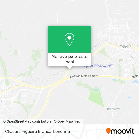 Chacara Figueira Branca mapa