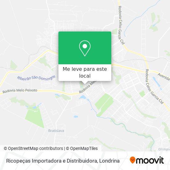 Ricopeças Importadora e Distribuidora mapa