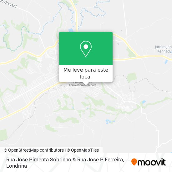 Rua José Pimenta Sobrinho & Rua José P Ferreira mapa