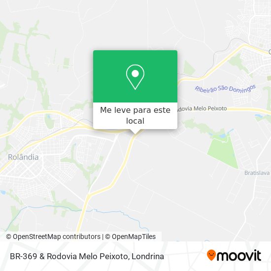 BR-369 & Rodovia Melo Peixoto mapa