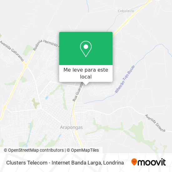 Clusters Telecom - Internet Banda Larga mapa