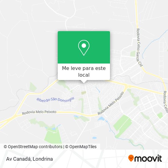 Av Canadá mapa