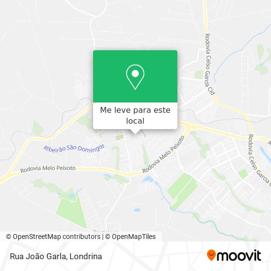 Rua João Garla mapa